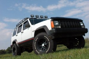 Jeep Cherokee Suspension Lift Kit - Rear - Rough Country - 3 Inch Lift, N3 Shocks, Rear AAL - '85-'01 Jeep Cherokee Suspension Lift Kit - Rear - Rough Country - 3 Inch Lift, N3 Shocks, Rear AAL - '85-'01